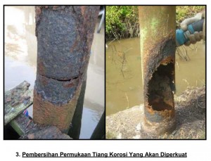 Tahapan Pekerjaan Proses Pelapisan Tahan Korosi dan Perkuatan Pipa Tiang Listrik 4