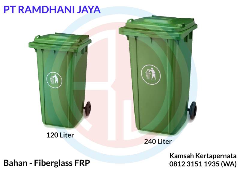 distributor tong sampah fiber 240 liter